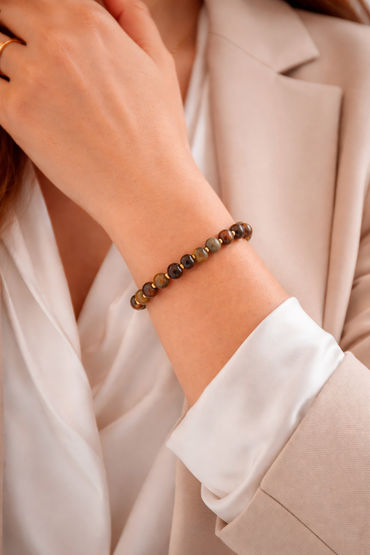 Pulsera ojo de tigre 6mm