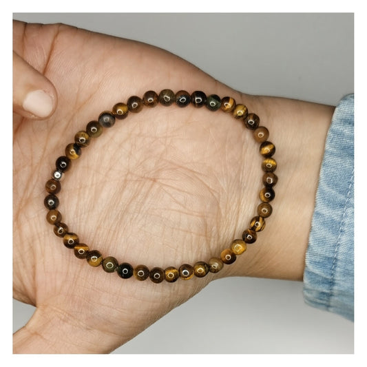 Pulsera de ojo de tigre 4mm