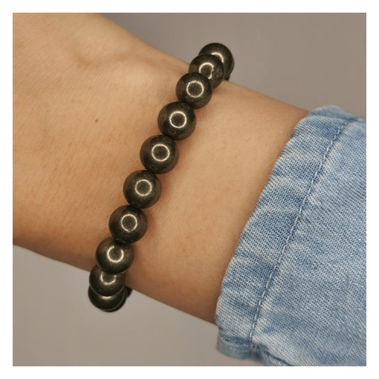 Pulsera pirita 8mm