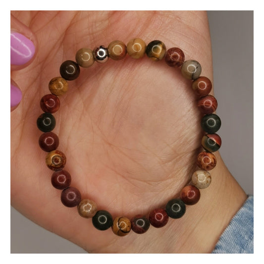 Pulsera jaspe picasso 6mm