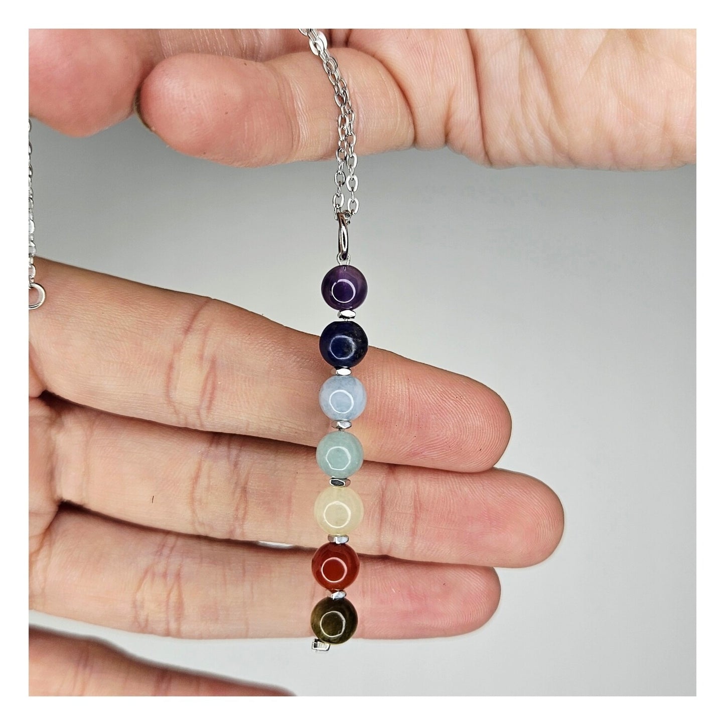 Dije 7 chakras (con cadena)