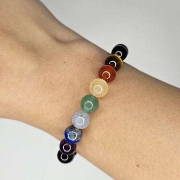 Pulsera 7 chakras onix