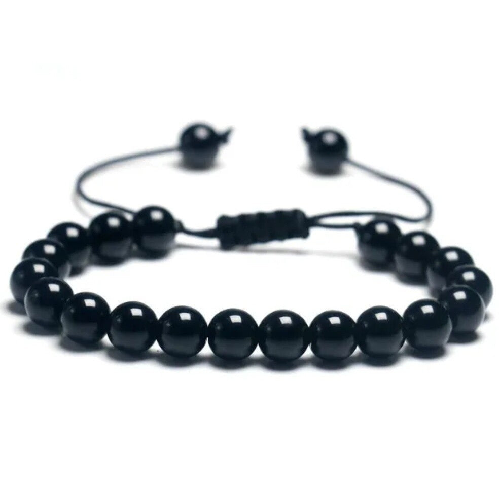 Pulsera onix 8mm ajustable