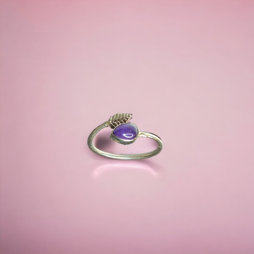 Anillo Amatista Plata 925 (ajustable)