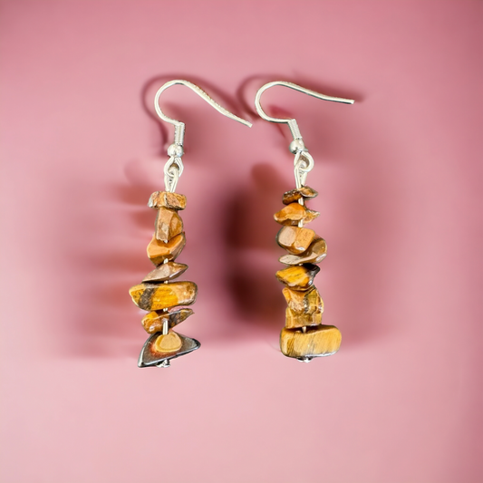 Caravanas ojo de tigre