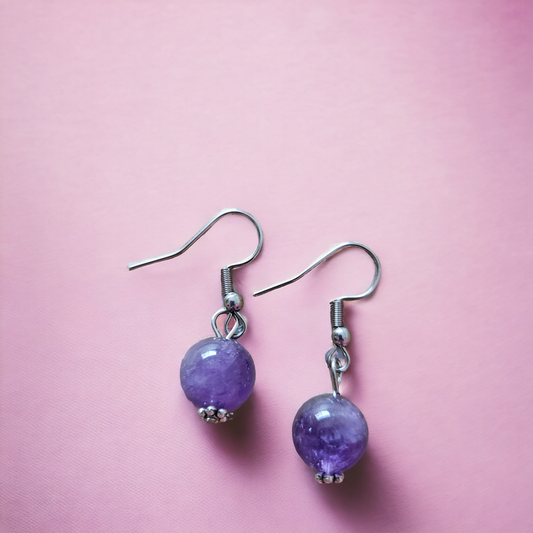 Caravanas de amatista