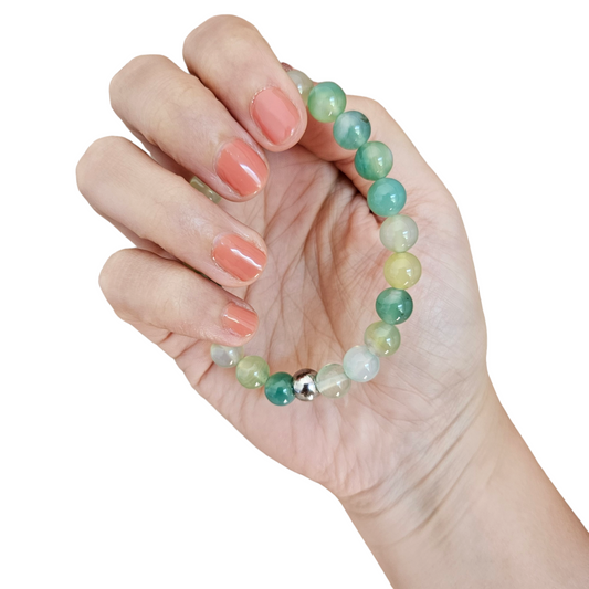 Pulsera jade verde 8mm