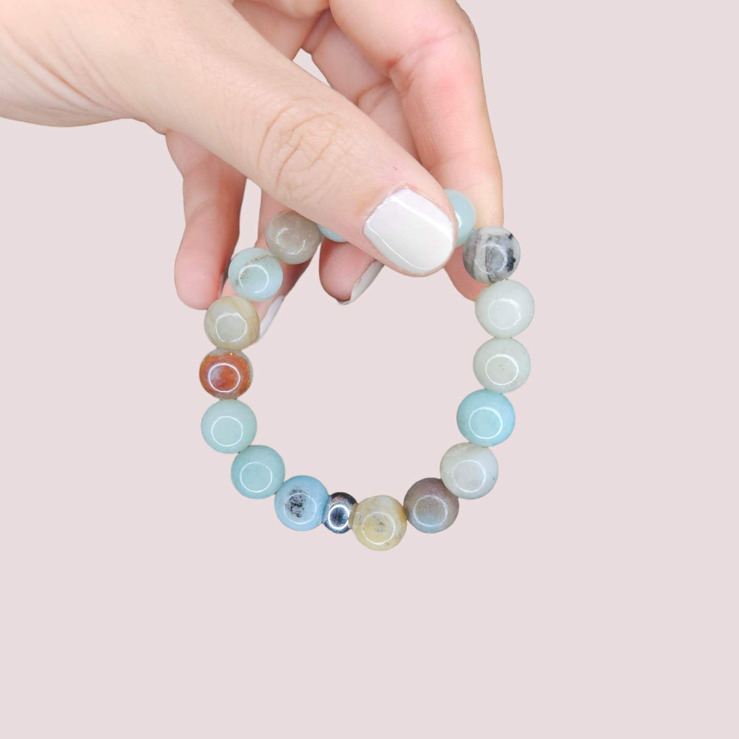 Pulsera amazonita 10mm