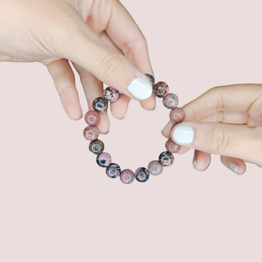 Pulsera rodonita 10mm