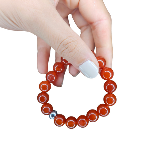Pulsera cornalina 10mm