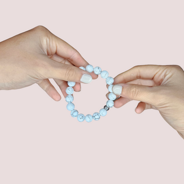 Pulsera howlita 10mm