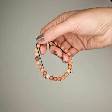 Pulsera aventurina rosa 6mm ajustable