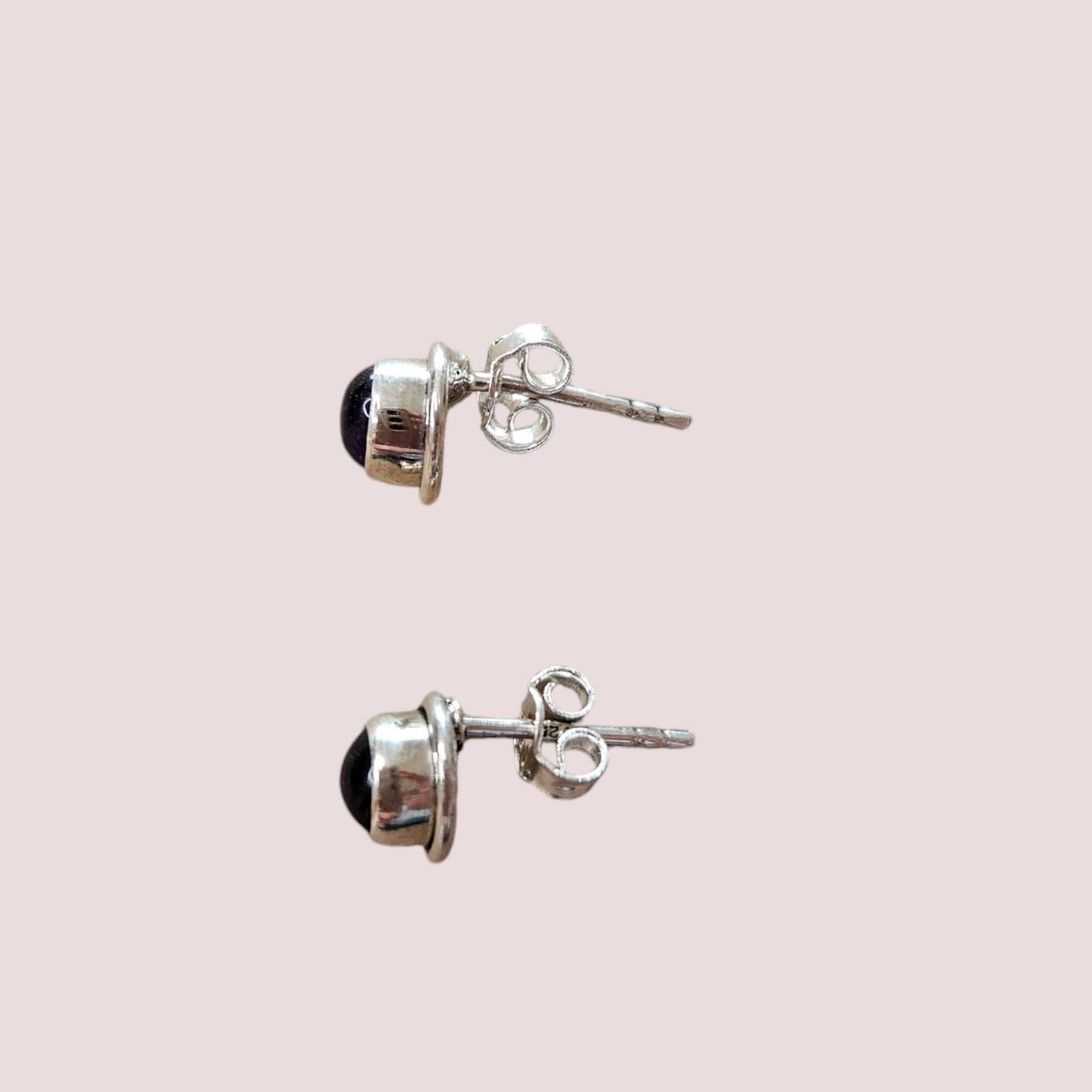 Caravanas amatista (plata 925)