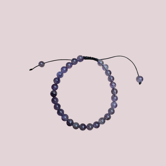 Pulsera amatista 6mm ajustable