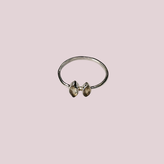 Anillo Citrino Plata 925 (17 mm)