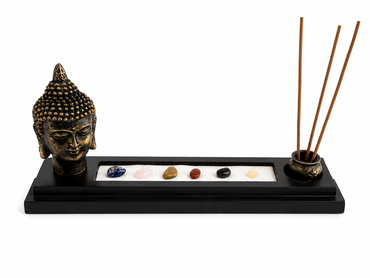 Centro Zen con Buda + kit de piedras