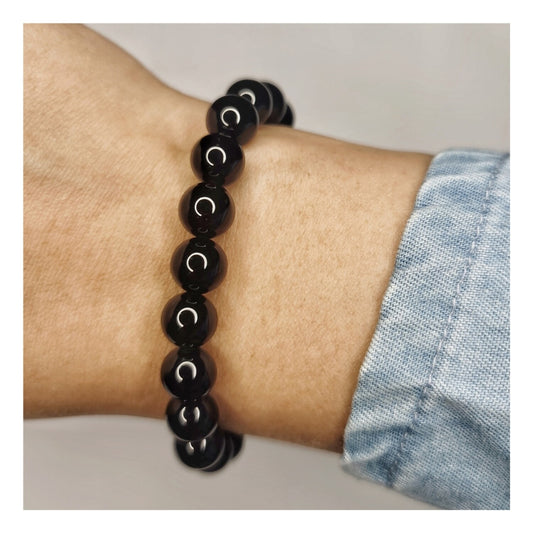 Pulsera onix 8mm ajustable