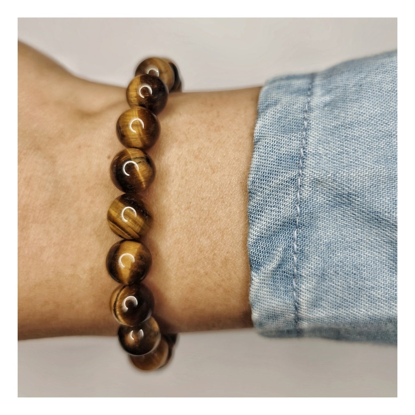 Pulsera ojo de tigre 8mm