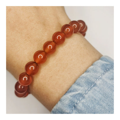 Pulsera cornalina 8mm