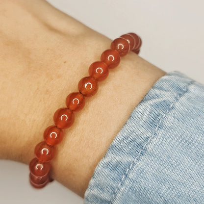 Pulsera cornalina 6mm