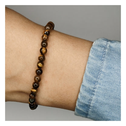 Pulsera de ojo de tigre 4mm