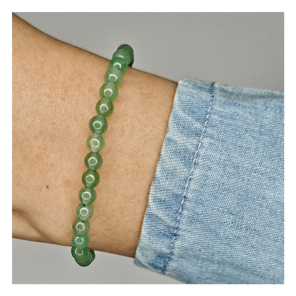 Pulsera cuarzo verde 4mm