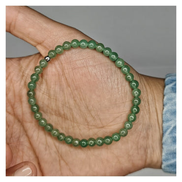 Pulsera cuarzo verde 4mm