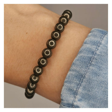 Pulsera pirita 6mm
