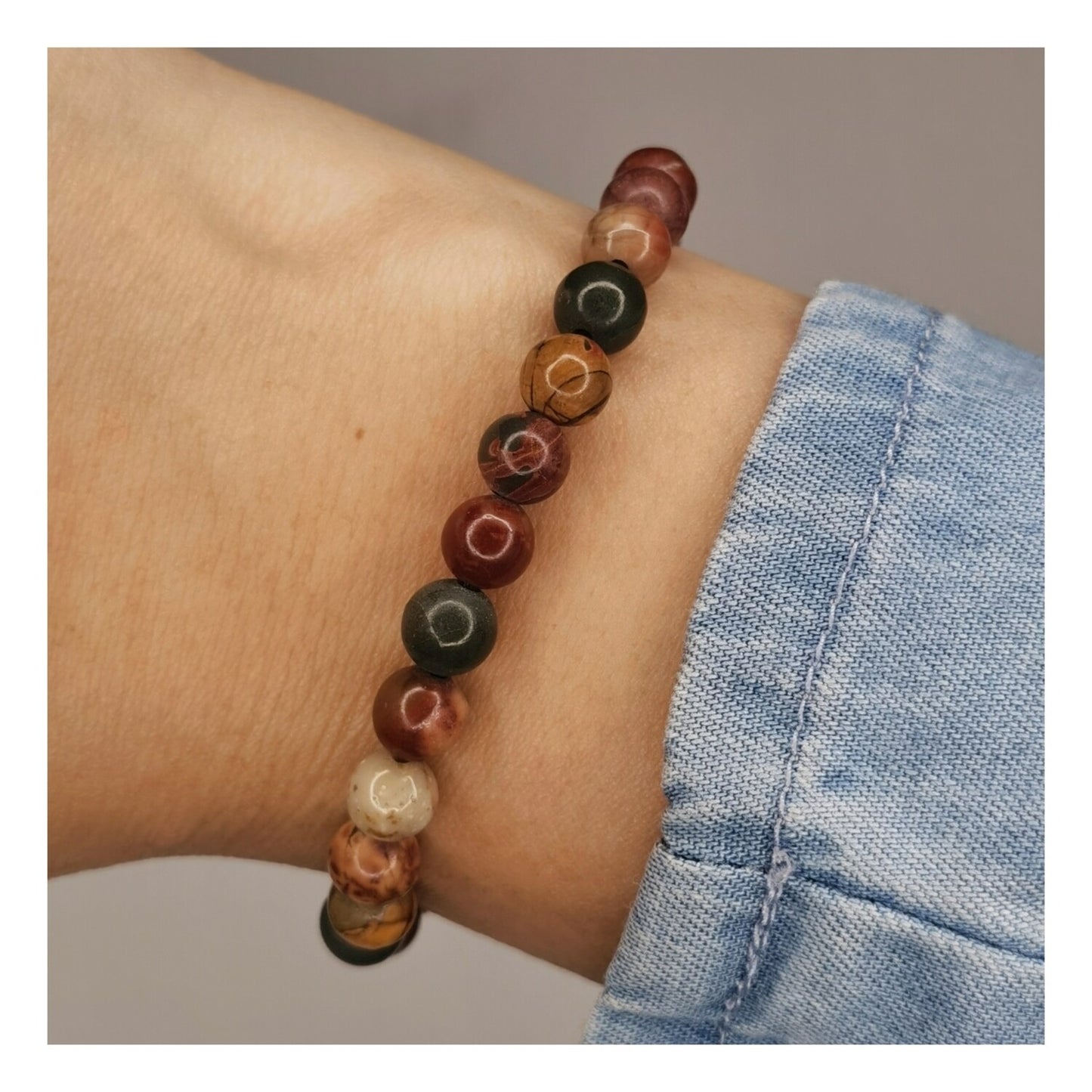 Pulsera jaspe picasso 6mm