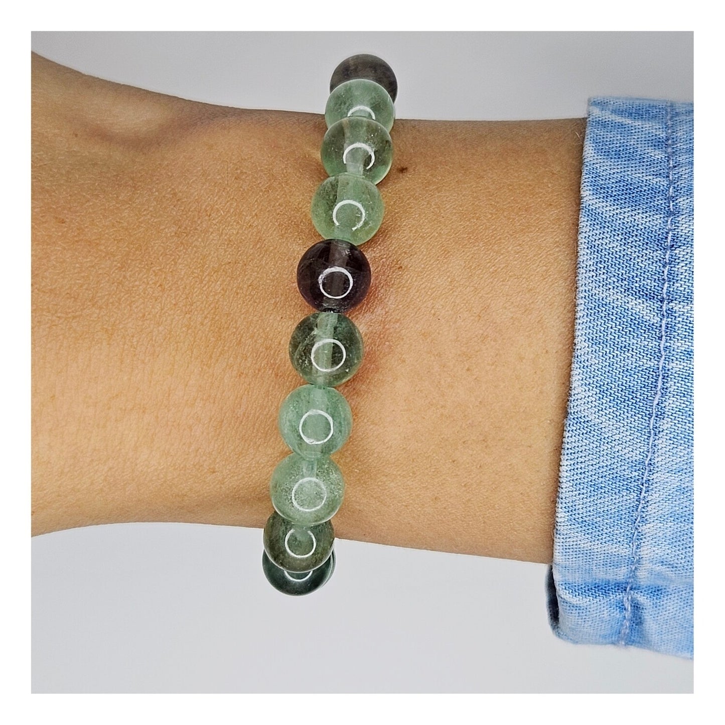 Pulsera fluorita 8mm