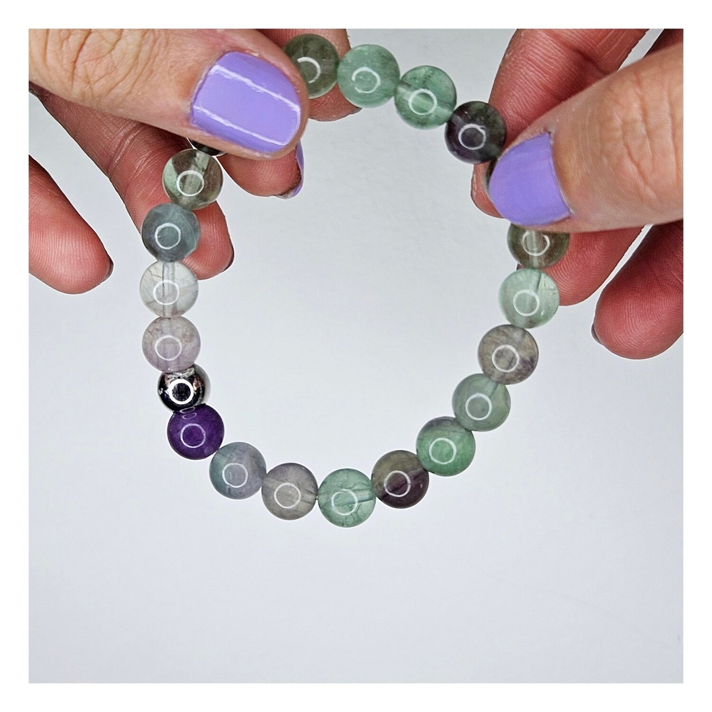 Pulsera fluorita 8mm