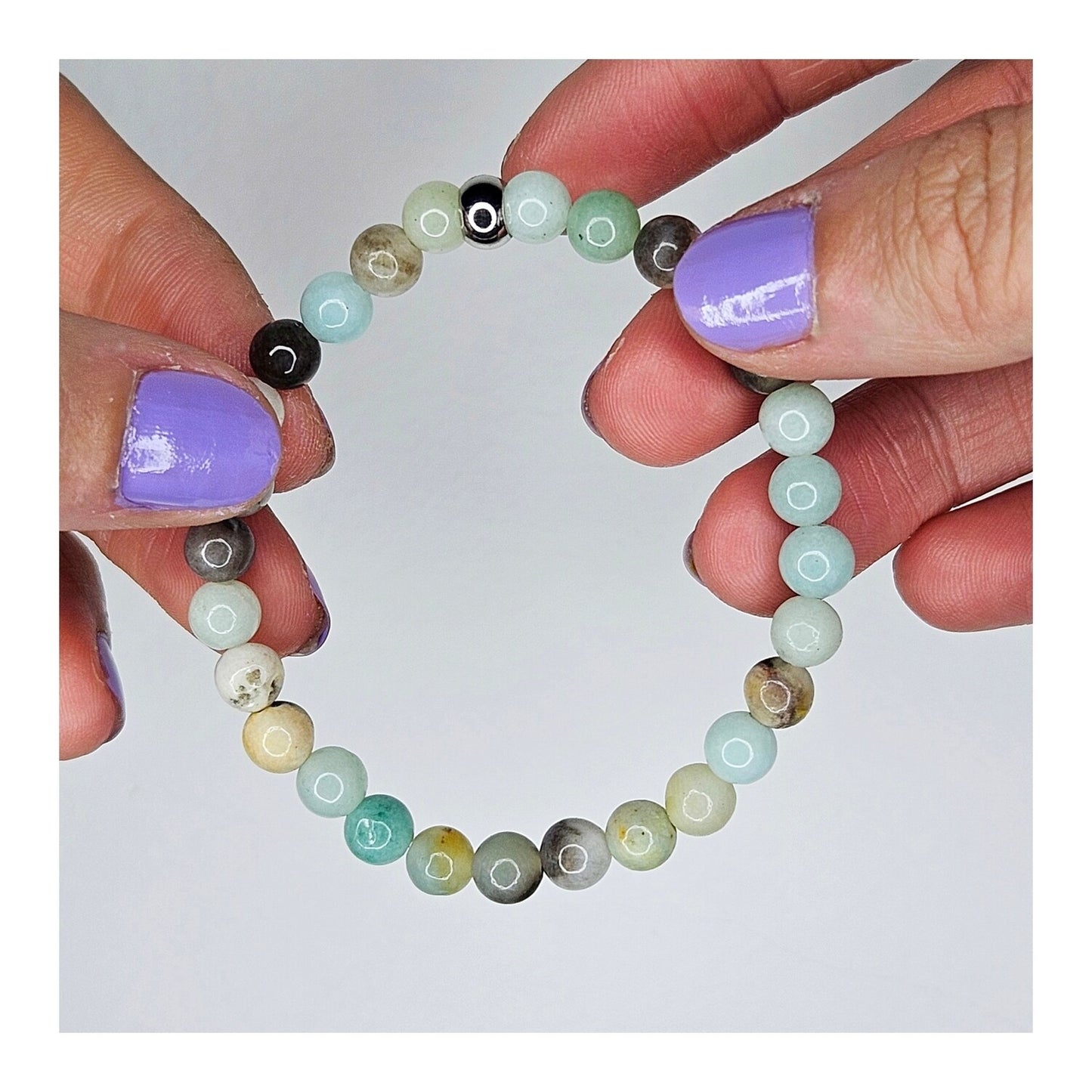 Pulsera amazonita 6mm