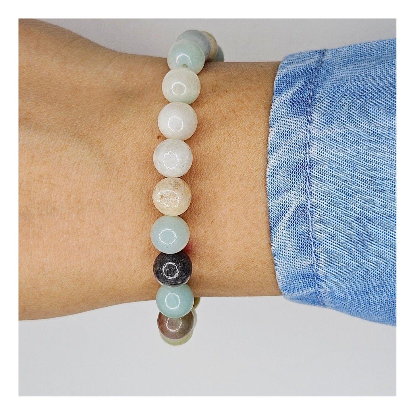 Pulsera amazonita 8mm