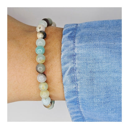 Pulsera amazonita 6mm