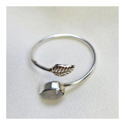 Anillo Piedra de la luna Plata 925 (ajustable)