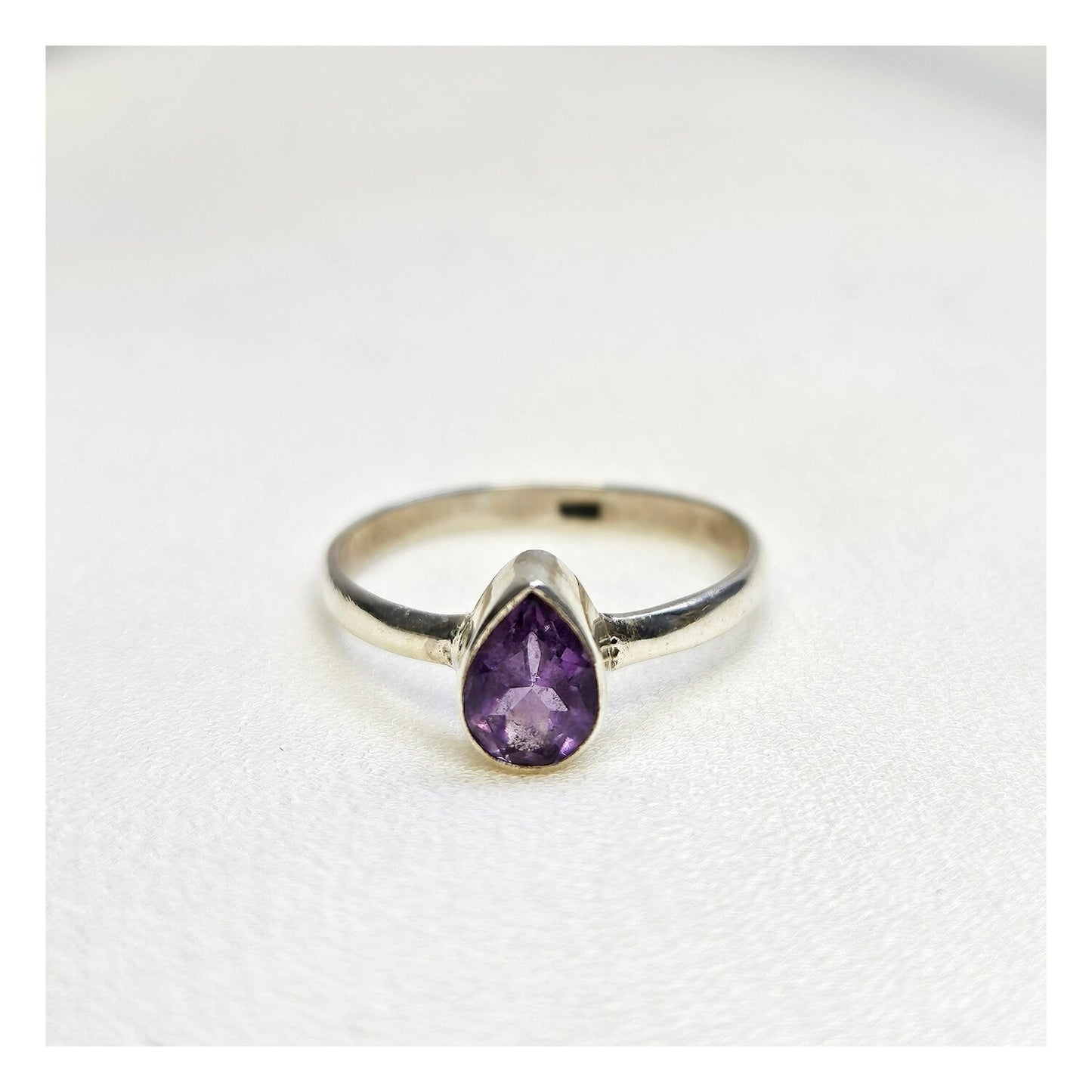 Anillo Amatista Plata 925 (19mm )