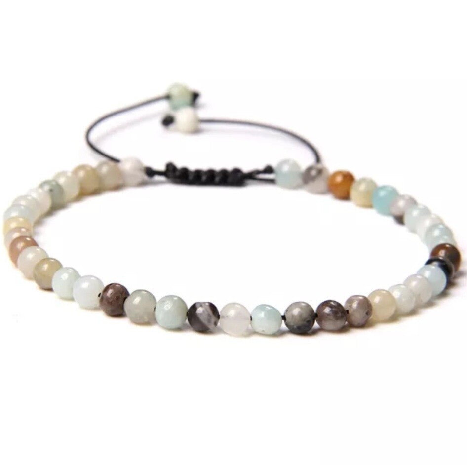 Pulsera amazonita 4mm