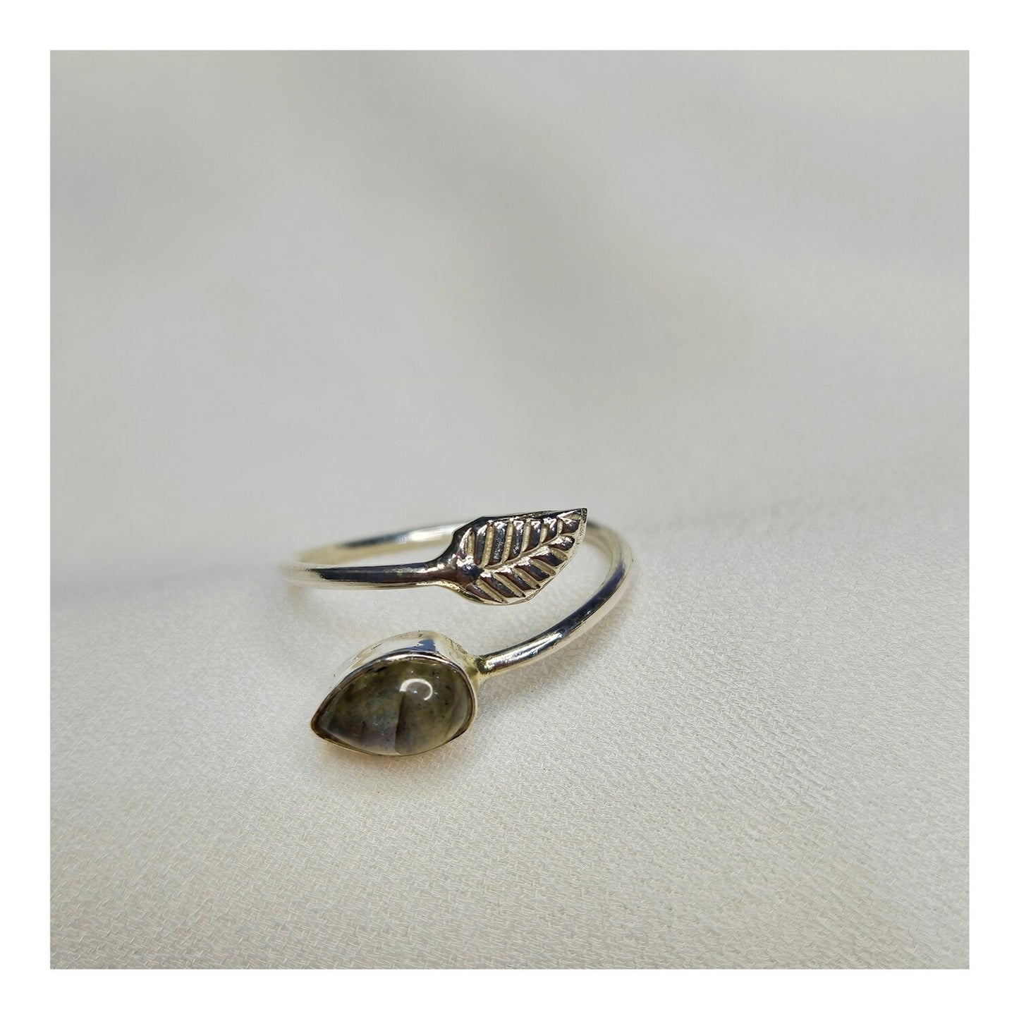 Anillo Labradorita Plata 925 (ajustable)