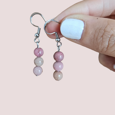 Caravanas rodocrosita