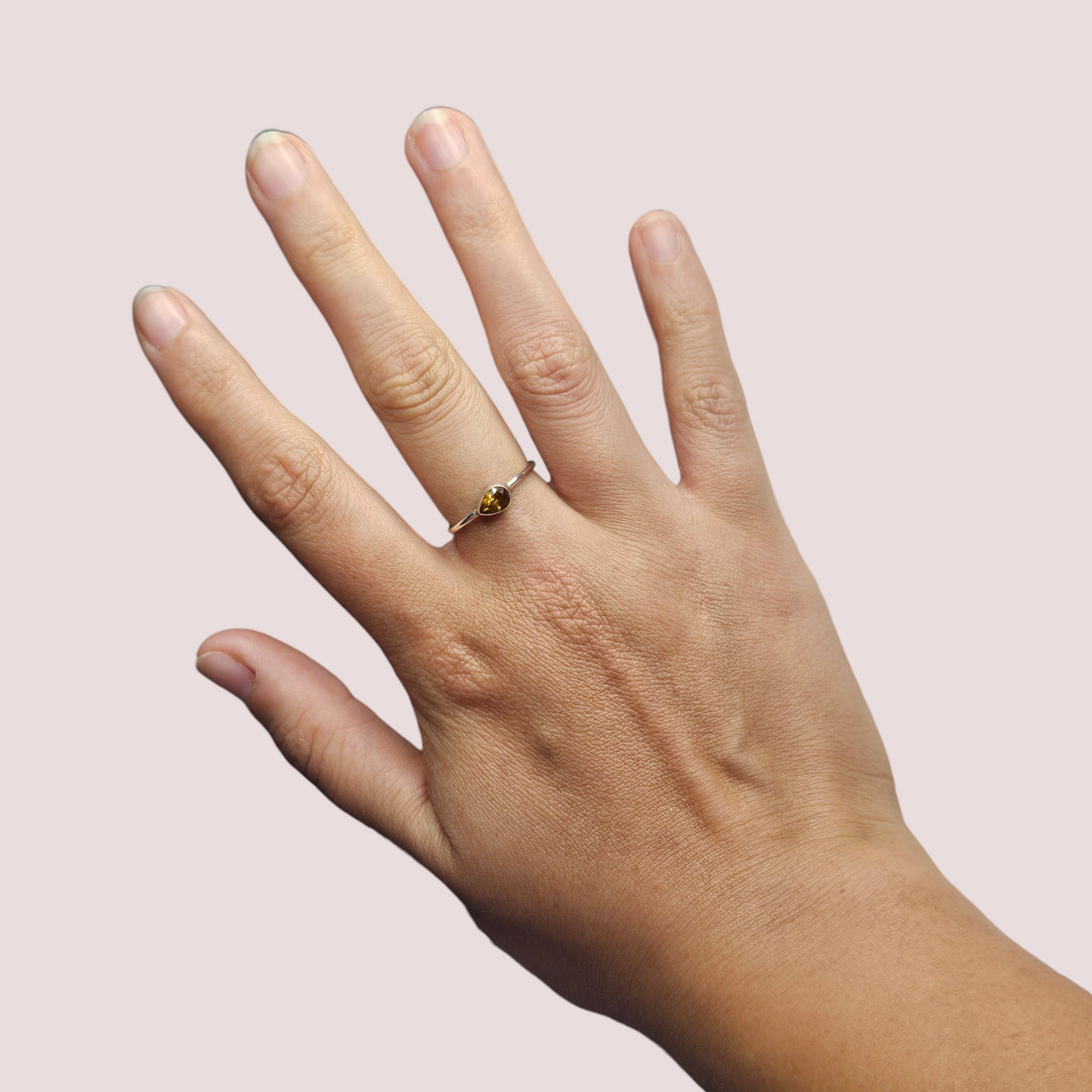 Anillo Citrino Plata 925 (19 mm)