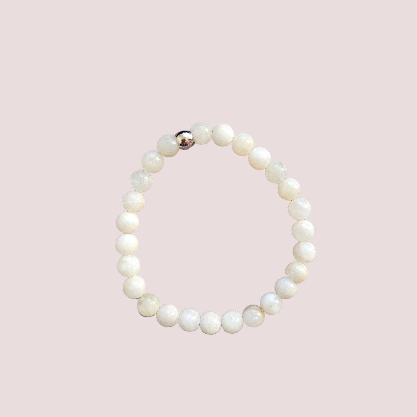 Pulsera piedra de la luna 6mm