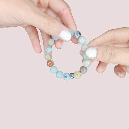 Pulsera amazonita 10mm