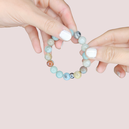 Pulsera amazonita 10mm