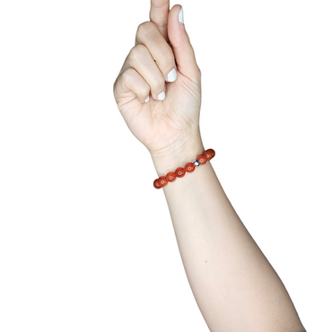 Pulsera cornalina 10mm