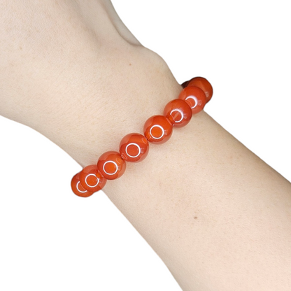 Pulsera cornalina 10mm