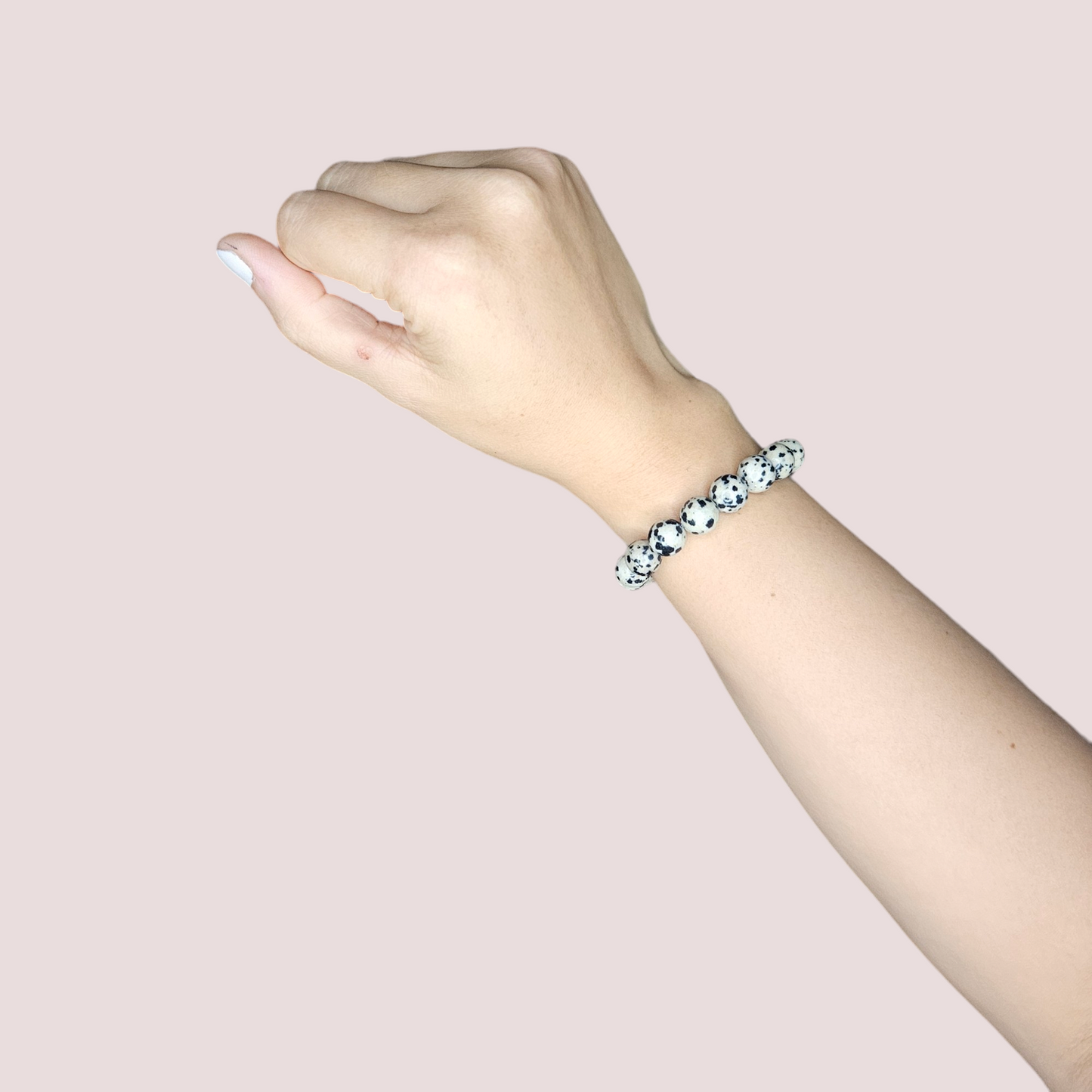 Pulsera jaspe dalmata 10mm