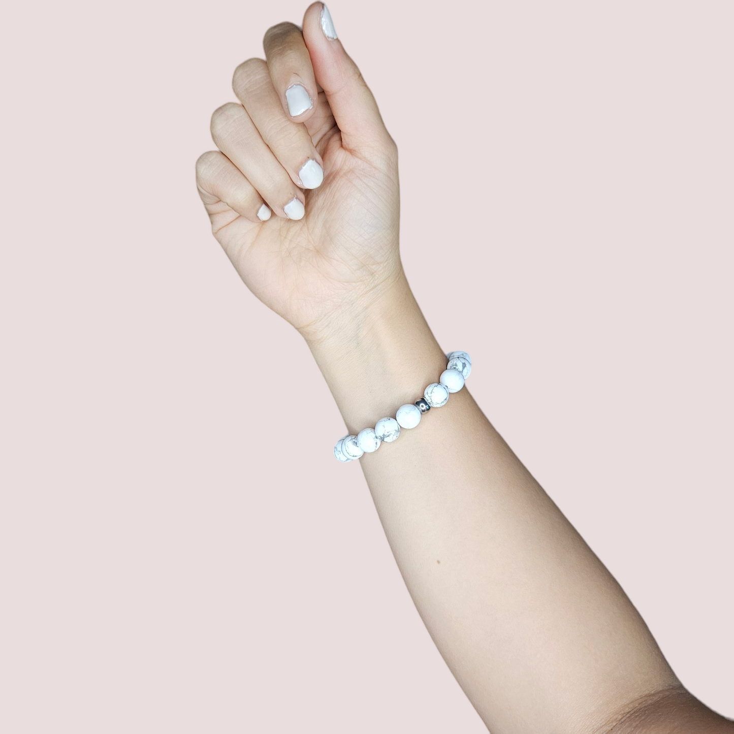 Pulsera howlita 10mm