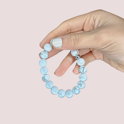 Pulsera howlita 10mm