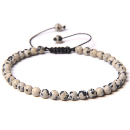 Pulsera jaspe dalmata 4mm