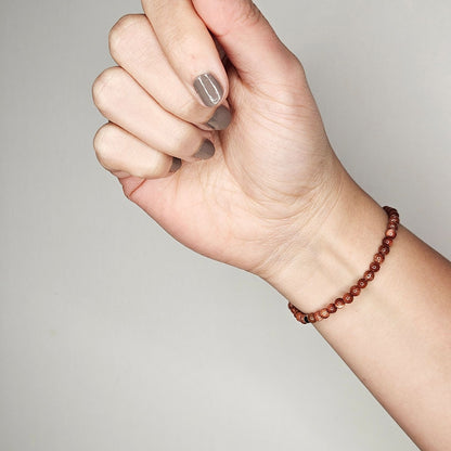 Pulsera piedra del sol 4mm